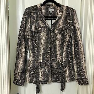 Linea Domani Multicolor Snake
Print Jacket size 6